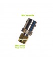 BNC female/SMA male adapter
