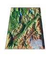 Reliefkarte von Belledonne Chartreuse Bauges 3DMap