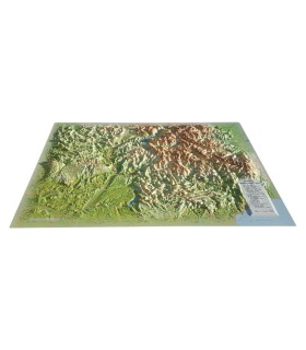 Map en Relief de la région Alpes de Haute Provence