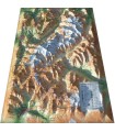 3DMap Mont-Blanc Massif Relief Map
