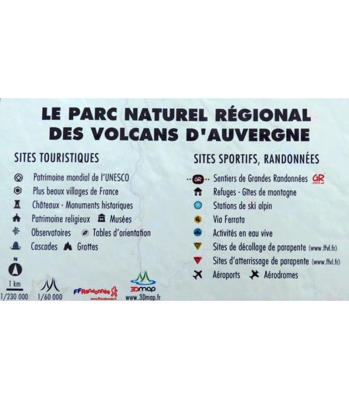 Auvergne Volcanoes Regional Nature Park 3DMap Relief Map