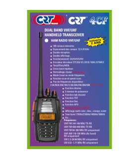 Dual-Band VHF und UHF Freiflugfunkgerät 4CF V2 CRT