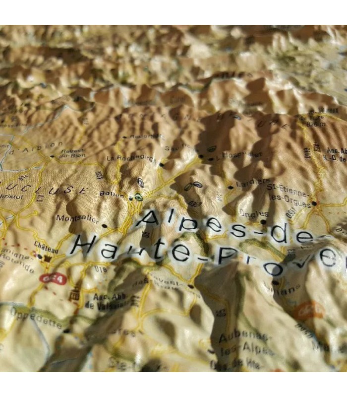 3DMap Provence Mountains Relief Map