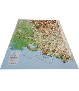 Map in relief 3D Maps des Massifs de Provence