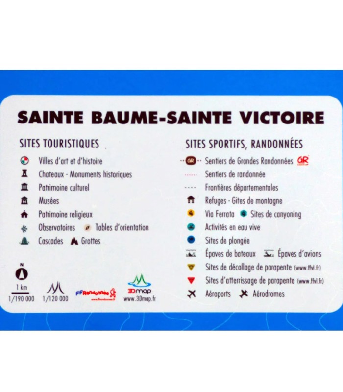 Relief map Sainte Baume - Sainte Victoire 3DMap