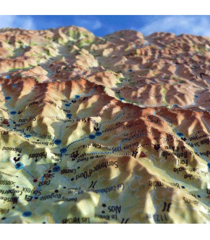 Reliefkarte Ariège 3DMap