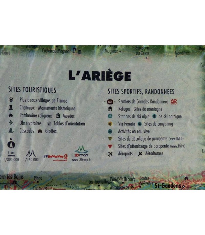 Reliefkarte Ariège 3DMap