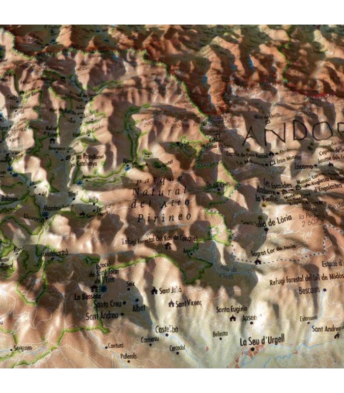 Reliefkarte Ariège 3DMap