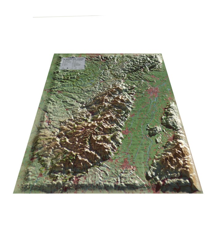 3DMap Reliefkarte des Vogesenmassivs