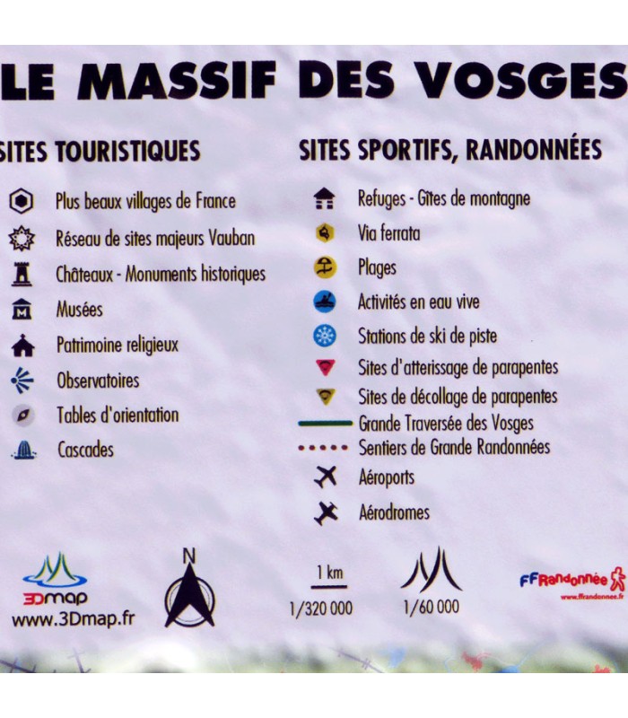 Massif des Vosges 3DMap relief map