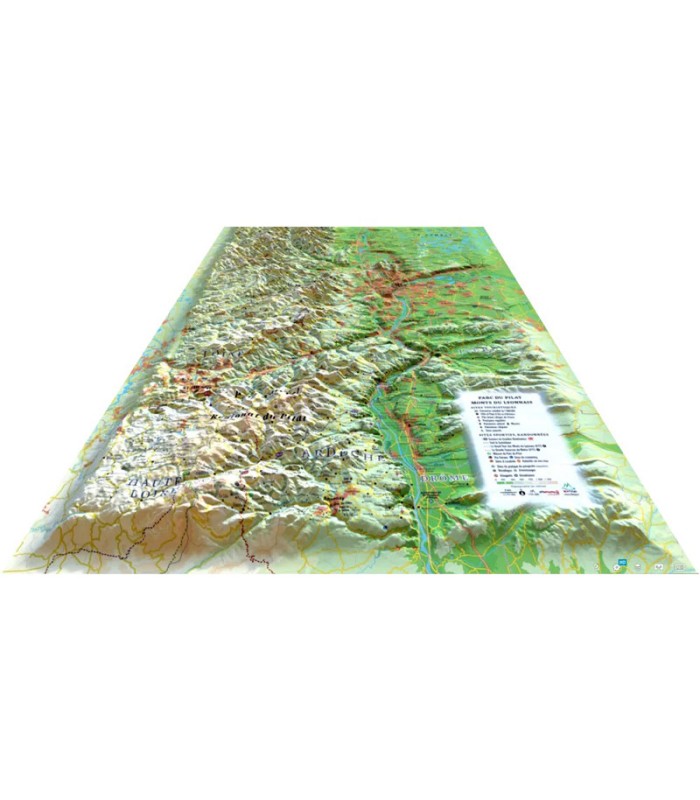 Relief map Parc du Pilat - Monts du Lyonnais 3DMap