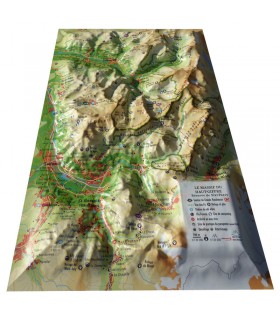 Mini Map in Relief of the High-Giffre Massif