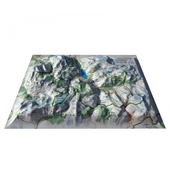 Mini relief map of Tignes Val d'Isère