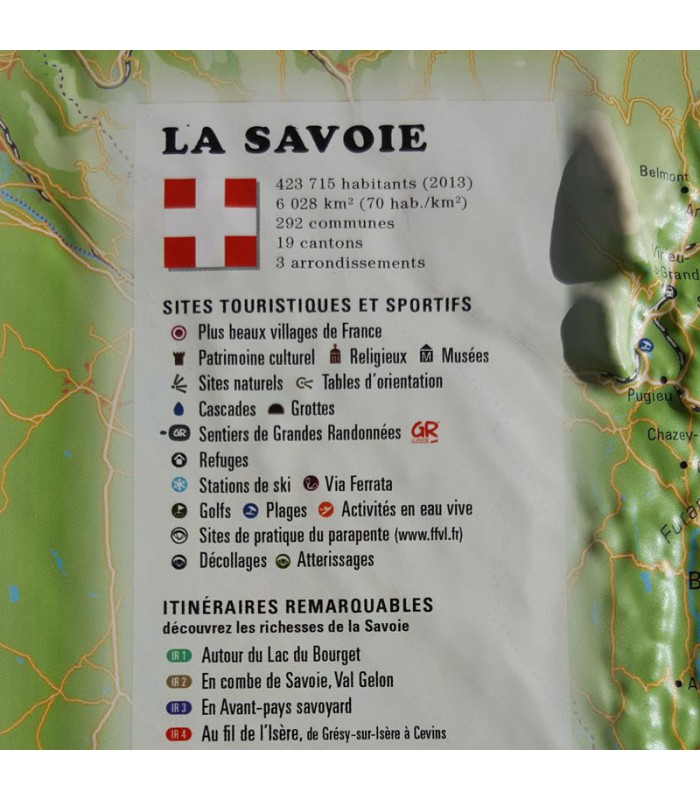 3DMap Savoie Relief Map