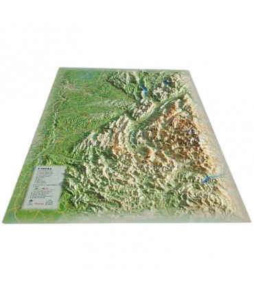 Map in Isère Relief