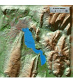 3DMap Reliefkarte des Sees von Annecy