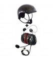 Komplettpaket Helm TZ Rotor + Visier + Headset Radio Alphatec