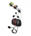 Packung Helm Solar X Icaro + Visier + Headset Radio Alphatec Premium