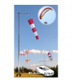 Complete Telescopic Mast Kit with Red and White Windsock