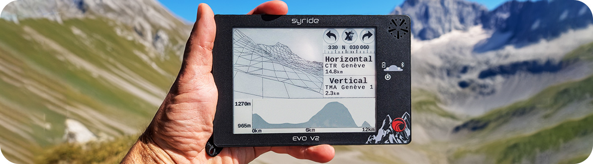 tabelette de vol parapente sys evo v2 de syride